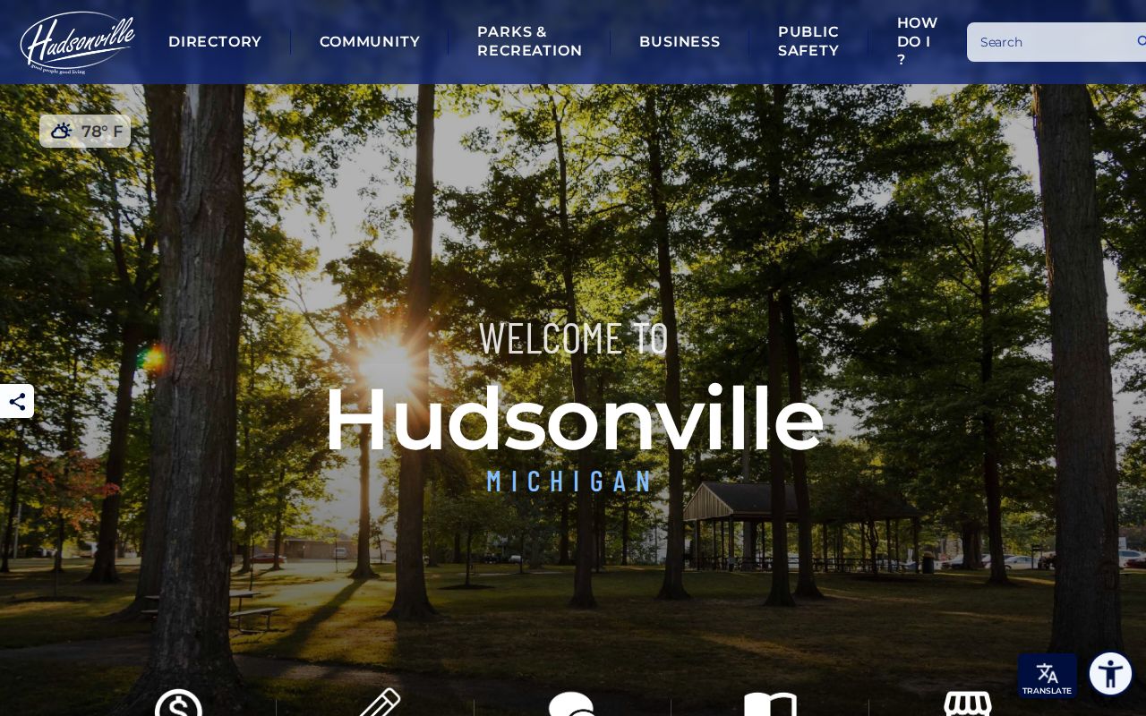 Hudsonville criminal history city homepage for contracted police context